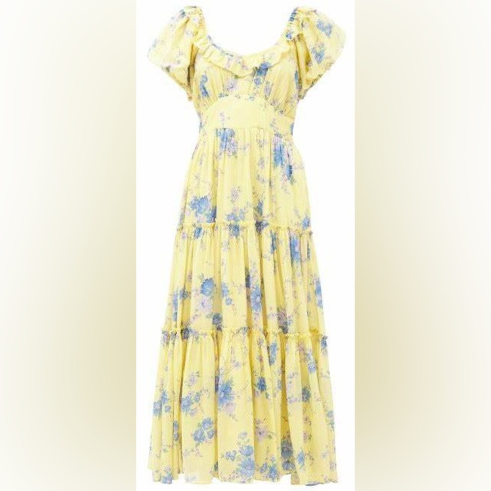 NWT Love Shack Fancy Emory Dress Sunshine Garden - Picture 6 of 9